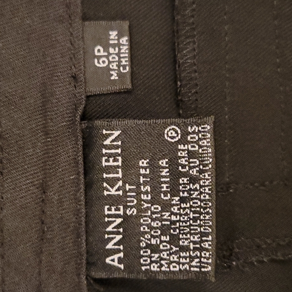ANNE KLEIN Black Dress Pants/Slacks Size 6P - Picture 3 of 5